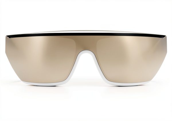 Dior DIORCLUB M7U Gold Gradient Shield Ladies Sunglasses-1