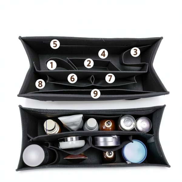 OAikor Felt Handbag Organizer Insert Structured Support LV-3