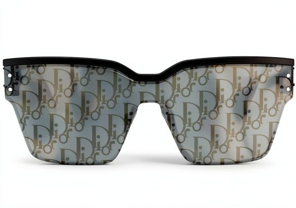 Dior DIORCLUB M4U Smoke Mirror Logo Shield Sunglasses-1