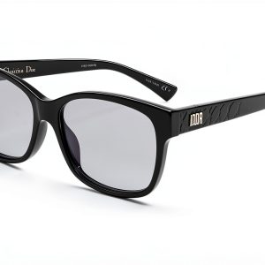 Dior Ladies Black Round Eyeglass Frames LADYDIORO2 55/15-0