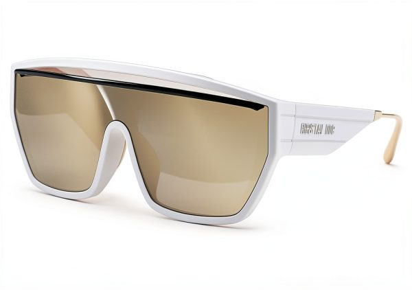 Dior DIORCLUB M7U Gold Gradient Shield Ladies Sunglasses-0