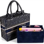Felt Purse Organizer Insert Womens Handbag Storage Blue-0