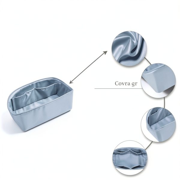 KINGS IN BAG Handbag Organizer Satin Polyester Multi Pocket-2