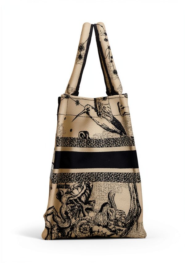 WGACA Vintage White Embroidered Womens Handbag One Size-4