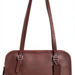 Coach Womens Leather Handbag Silver Hardware Shoulder Bag-0