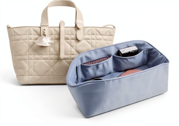 KINGS IN BAG Handbag Organizer Satin Polyester Multi Pocket-0