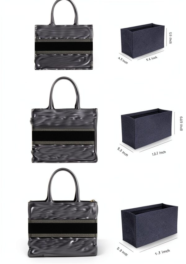 Felt Purse Organizer Insert Womens Handbag Storage Blue-2