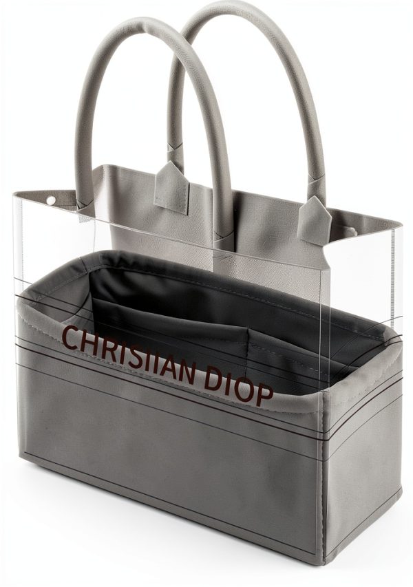 DGAZ Silk Handbag Organizer Lightweight Satin Purse Insert-0