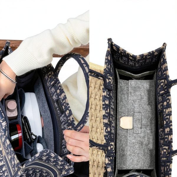 KESOIL Handbag Organizer Felt Insert 10 Compartments-2