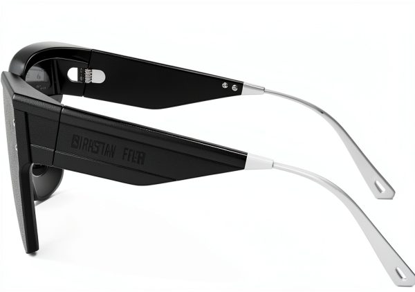 Dior DIORCLUB M4U Smoke Mirror Logo Shield Sunglasses-2