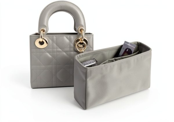 KINGS IN BAG Satin Handbag Organizer Portable Multi Pocket-0