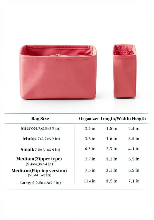 KINGS IN BAG Satin Handbag Organizer Custom Size Portable-8