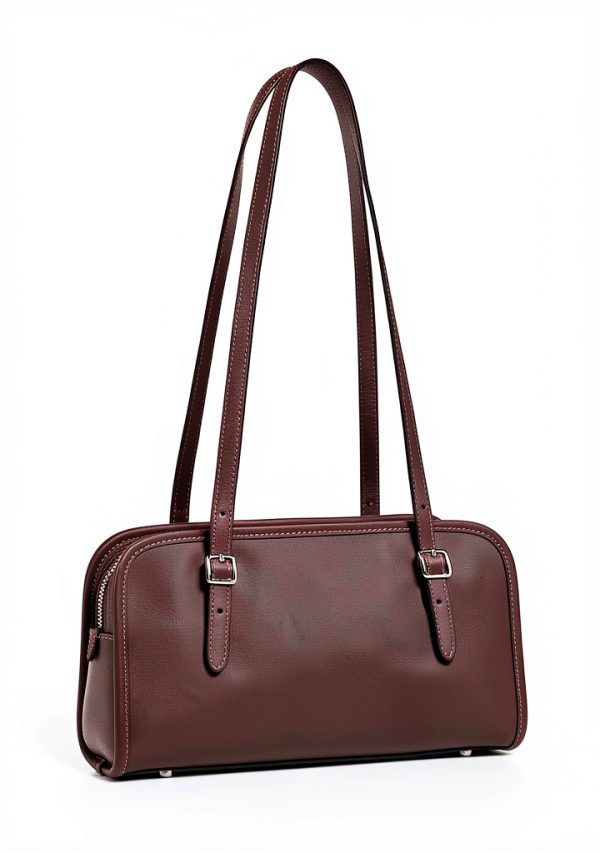 Coach Womens Leather Handbag Silver Hardware Shoulder Bag-3