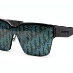 Dior DIORCLUB M4U Smoke Mirror Logo Shield Sunglasses-0