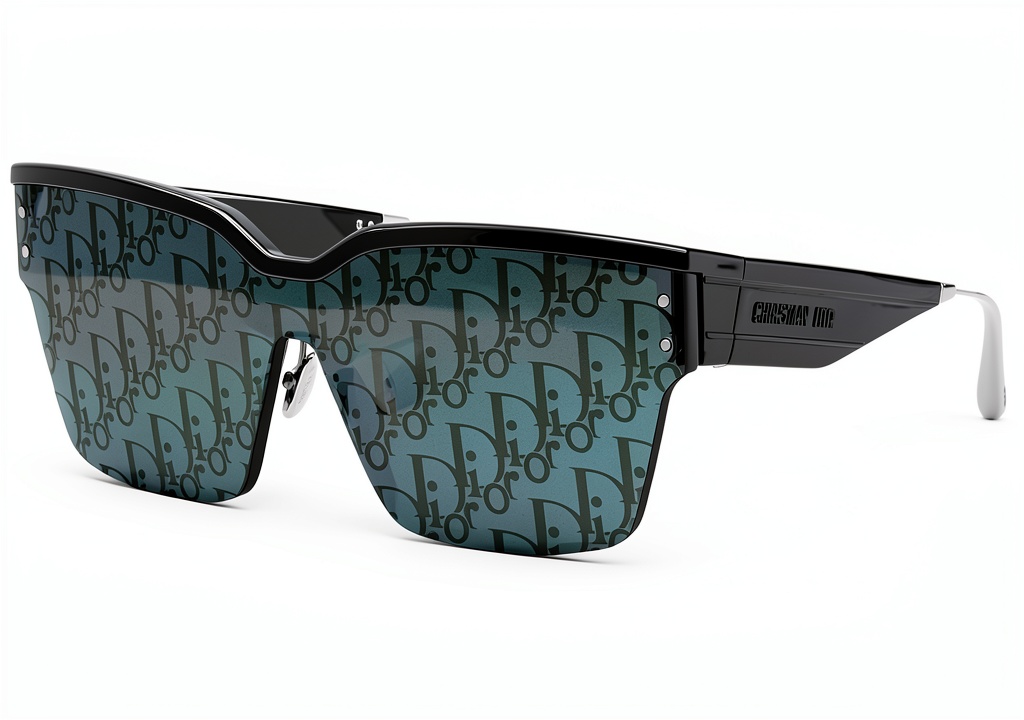 Dior DIORCLUB M4U sunglasses showcasing smoke mirror lenses and logo shield design