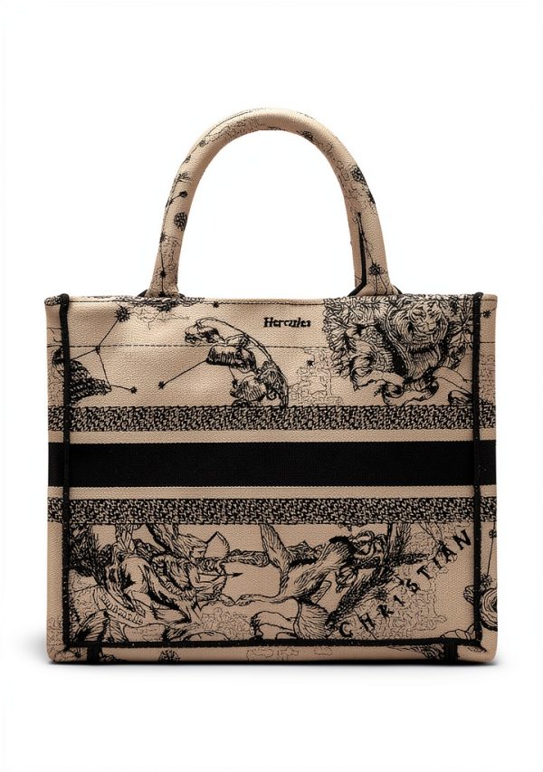 WGACA Vintage White Embroidered Womens Handbag One Size-2