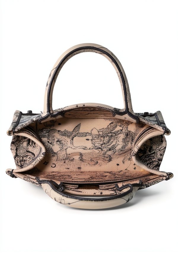 WGACA Vintage White Embroidered Womens Handbag One Size-6